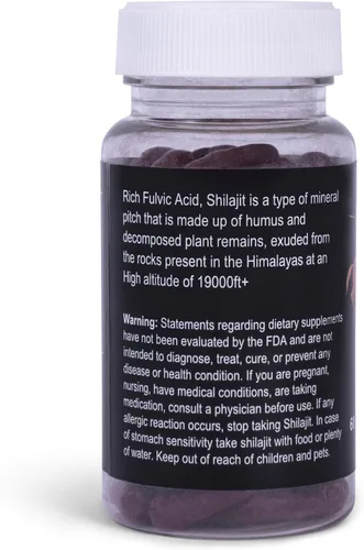 Miniatura 3 de Pindari Pure Shilajit 500mg Denso en nutrientes Alta potencia Impulso de energía Apoyo inmunológico Procedente de las cordilleras