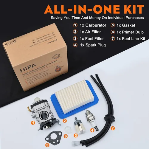 Miniatura 5 de Hipa PB-755ST Carburador para Echo PB755ST PB 755ST PB-755H PB-755T PB-755SH PB-651H PB-651T PB-751T PB-751H Soplador de mochila Shindaiwa EB633RT