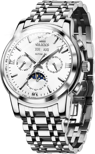 Miniatura 44 de OLEVS Relojes automáticos para hombre, esqueleto mecánico, de lujo, a la moda, reloj de pulsera luminoso impermeable