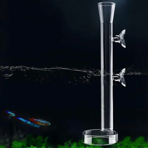 Miniatura 2 de Mipukbay Juego de comedero de vidrio para acuario, tubo y plato de alimentación de camarones de 15.7 pulgadas para peces, camarones y mascotas