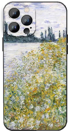 Miniatura 15 de Funda para iPhone 14 Plus, Classic Art Monet Painting Retro Landscape Phone Case para mujeres y hombres, cubierta protectora delgada de TPU flexible