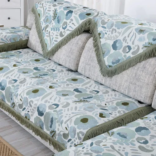 Miniatura 8 de OctoRose Funda antideslizante para sofá y sofá, protector de mueble, funda de sofá seccional, fundas para brazos de sofá, felpilla gruesa