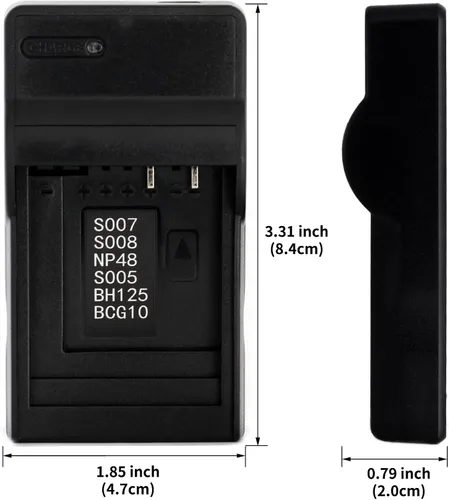 Miniatura 3 de Norifon Cargador USB CGA-S008A para Panasonic DMC-FS20, DMC-FS5, HM-TA1, SDR-S26, Lumix DMC-FS3, DMC-FX30, DMC-FX33, DMC-FX35, DMC-FX36, DMC-FX37