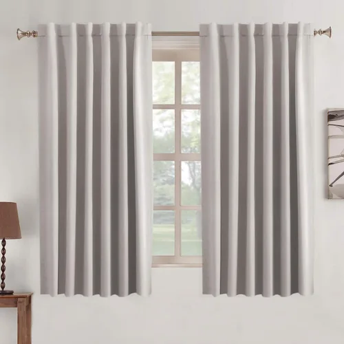 Miniatura 115 de Turquoize Cortinas Opacas para Tratamiento de Ventana con Trabillas Traseras para Sala de Estar/Dormitorio, Tratamientos de Ventana con Aislamiento