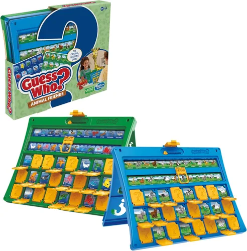 Miniatura 7 de Hasbro Gaming Adivina Quién? Juego de Amigos Animales 2 Hojas de Animales Doble Cara Juegos de Mesa para 2 Jugadores para Niños Regalos