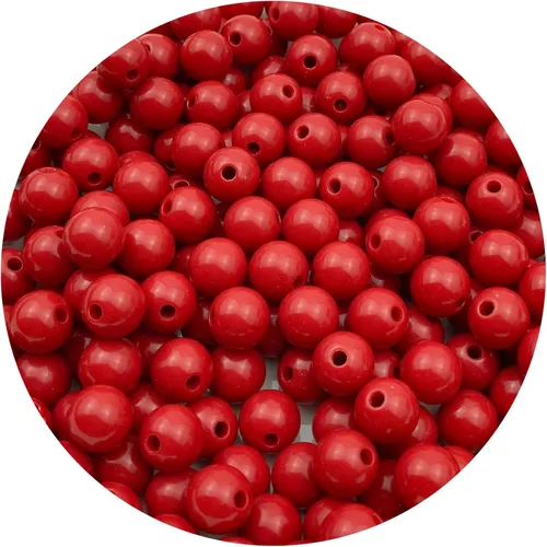 Miniatura 24 de 400 cuentas redondas de acrílico pastel de 0.315 pulgadas (0.315 in), cuentas espaciadoras de color caramelo, cuentas de resina de plástico para 306