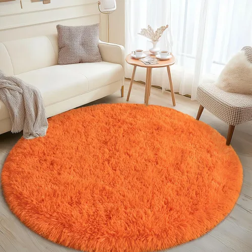 Miniatura 24 de Alfombra pequeña rosa para dormitorio, alfombras de área esponjosas peludas de 2x3 pies para habitación de niñas y niños, alfombra suave
