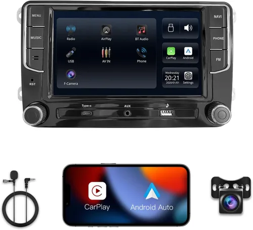 Sistema Linux estable de 7 pulgadas estéreo de coche para VW Golf Passat Jetta Tiguan, Plug & Play conserva la pantalla y los botones originales,