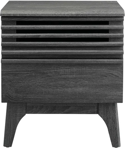 Miniatura 6 de Modway Render Mid-Century Modern, mesita de noche, color carbón