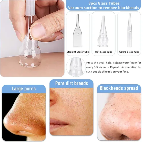 Miniatura 5 de Máquina de diamante 3 en 1, Yofuly 65-68cmHg con potencia de succión profesional, equipo de diamante para el cuidado facial de la piel