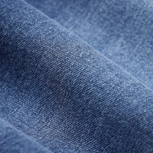 Miniatura 7 de vanberfia - Pantalones elásticos de cintura media para mujer, diseño retazos de mezclilla