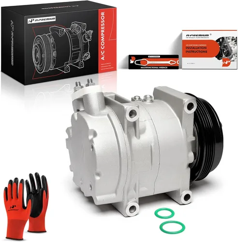 Miniatura 10 de Compresor de aire acondicionado A-Premium con embrague Compatible con Nissan Pathfinder LE SE 3.5L 2002-2004, Infiniti QX4 3.5L 2001-2003