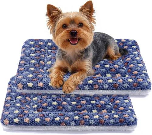 Miniatura 25 de Mora Pets Cama para Perros Almohadilla para Jaula Cama Ultra Suave para Mascotas con Bonito Estampado de Estrellas Alfombrilla Lavable para Jaula