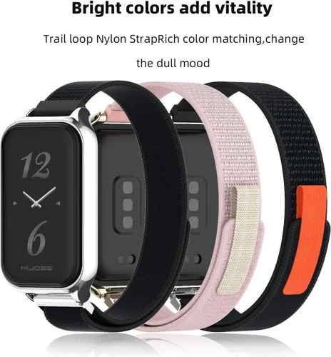 Miniatura 9 de Correa de repuesto de nailon para reloj, accesorios de pulsera inteligente para Amazfit 7 Fit Band