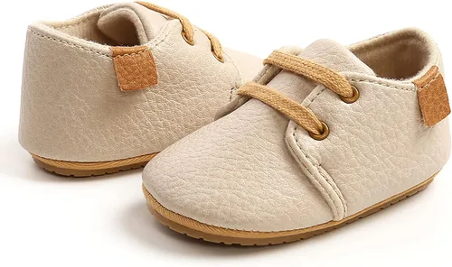 Miniatura 4 de Zapatos deportivos unisex para bebés, niños y niñas, de piel sintética, para cuna, suela antideslizante de goma, para niños pequeños