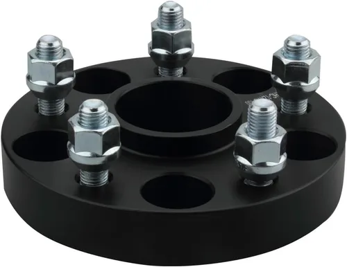 Miniatura 7 de 4 piezas de espaciadores de rueda centrados en el cubo negro 5x120 de 1 pulgada con pernos 14x1.5 de 66.9 de diámetro interior compatibles con Chevy