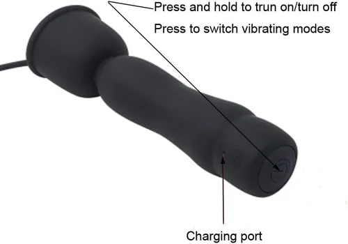 Miniatura 7 de Sonido vibratorio eléctrico de silicona para hombres, estimulación de uretra, masturbador de entrenamiento del pene masculino (A)