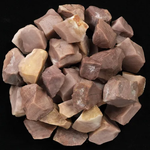 Crocon Piedras ásperas de ágata rosa de 1 libra y cristales a granel, piedras preciosas crudas para pulir, cabina, pulido, minería, equilibrio de
