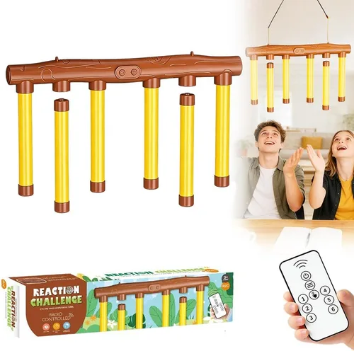 Miniatura 11 de Juego de desafío reflectante Drop Stick Challenge, nuevo juguete de entrenamiento de reflejo de coordinación de ojos y manos, 3 modos de velocidad B