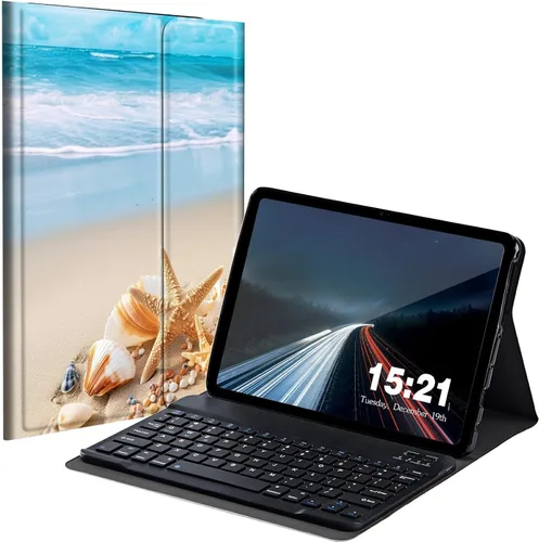 Miniatura 25 de Funda de teclado para Samsung Galaxy Tab S6 Lite 2022/2020, Galaxy Tab S6 Lite SM-P610/P613/P615/P619 con teclado Bluetooth inalámbrico desmontable