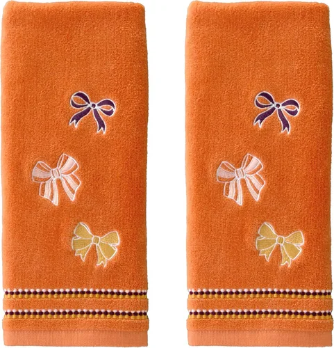 Miniatura 19 de SKL Home Juego de 2 toallas de mano bordadas con corona de otoño y Acción de Gracias, 100% algodón, decoración para baño, cocina, bar y regalo