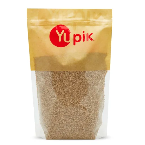 Yupik Semillas de Sésamo Natural, 2.2 libras (35.2 onzas), sin gluten, sin OGM, kosher, vegano, crudas, sin tostar, sin sal, proteína de origen