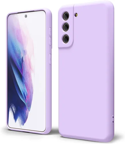Miniatura 308 de oakxco Funda para teléfono Samsung Galaxy S21 Ultra con agarre de silicona líquida, bonita funda delgada y delgada de goma suave de TPU lisa
