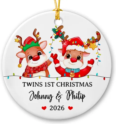 Miniatura 17 de Adorno de Cerámica Personalizado de Fotógrafo Fotografía Navidad 2025, Regalos de Adorno de Cámara Fotográfica para Navidad, Adornos de Cámara