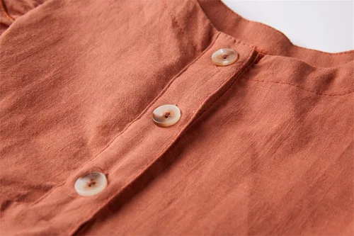 Miniatura 3 de Niyage Vestido sin mangas para niños pequeños, vestidos de fiesta casuales para niñas, de algodón, con lazo y lazo, vestido bohemio casual