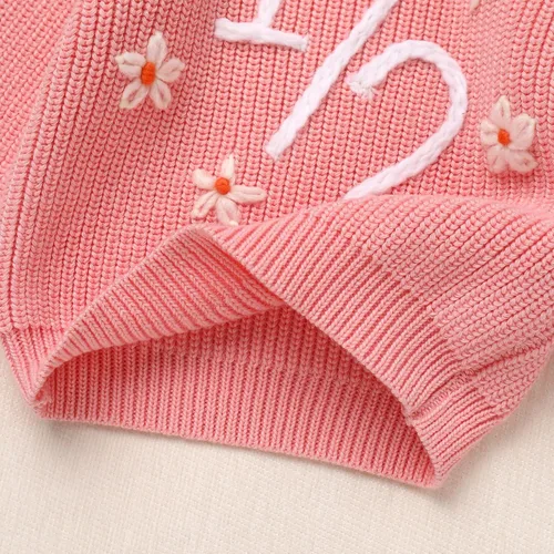 Miniatura 75 de Suéter de primer cumpleaños para bebés y niñas de un año de edad, sesión de fotos, otoño e invierno