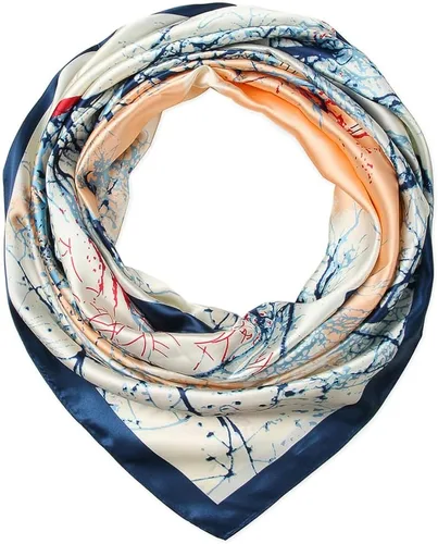 corciova - Bufanda cuadrada grande para mujer, diadema sedosa para cabello rizado, lazo para dormir por la noche, bandana a la moda, 35 x 35 pulgadas