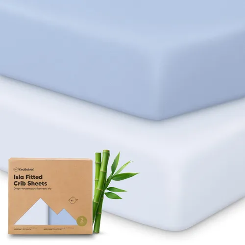 Miniatura 11 de KeaBabies Paquete de 2 sábanas de cuna para bebé, para niño y niña - 52x28 Fibra viscosa derivada del bambú, sábana para cama de niño pequeño