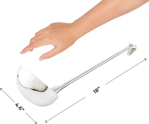 Miniatura 5 de Restaurantware Met Lux - Cucharón para porciones de 12 onzas, 1 cuchara multiusos para servir, no se corroe, lavable en lavavajillas, de acero