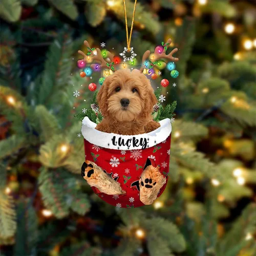 Miniatura 73 de Adorno de Navidad personalizado para perro Airedale Terrier en bolsillo de nieve, adorno para árbol de Navidad, idea de regalo para amantes