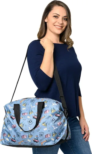 Miniatura 3 de Harry Potter Bolsa de lona de tren búho Hogwarts con estampado de búho para viajes Blanco apagado Bolsa de lona