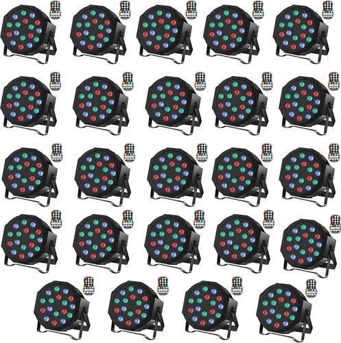 Miniatura 15 de U`King Luces LED Par de luces inalámbricas alimentadas por batería para eventos 18W RGB luz de iluminación de escenario recargable 20 horas por