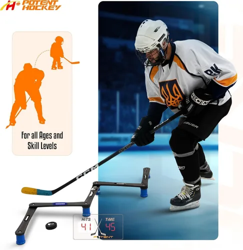 Miniatura 9 de Potent Hockey Entrenador digital de manejo de palillos - Entrenador de manejo de discos de hockey definitivo para un rendimiento mejorado