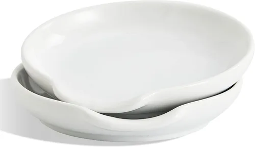 Miniatura 9 de Soporte de cuchara de cerámica para la parte superior de la estufa, soporte grande para utensilios de cocina para encimera de cocina, espátula