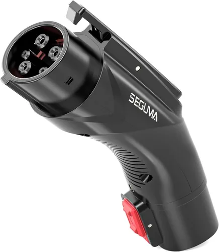 Adaptador de carga EV para Tesla a J1772, hasta 60 amperios con bloqueo de seguridad, IP65, adaptador portátil J1772 Tesla, compatible con cargador