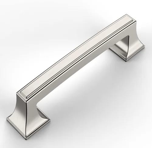 Miniatura 22 de Amerdeco ZH0010 - Paquete de 10 tiradores de gabinete de níquel satinado cepillado de 3 pulgadas (2.992 in) con agujero central para gabinetes