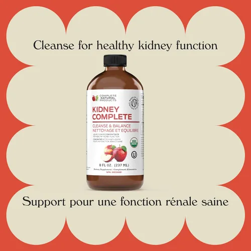 Miniatura 2 de Complete Natural Products Kidney Complete - Líquido orgánico de 8 onzas para apoyo renal, limpieza y desintoxicación con vinagre de sidra