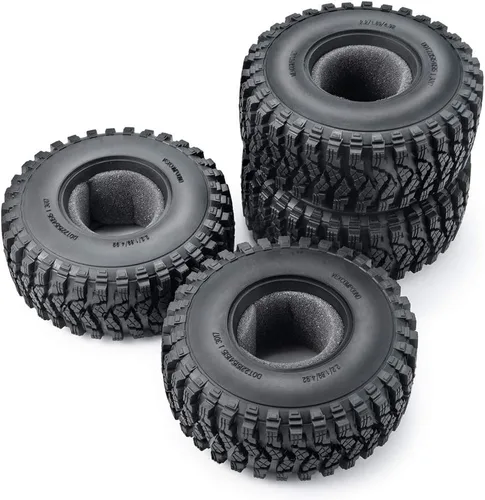 Miniatura 6 de RCLIONS 4pcs 2.2" Crawler neumáticos 4.921 * 1.969 in con inserto de espuma para 1/10 RC Crawler Car Axial SCX10 TRX4 Wraith RBX10 RR10