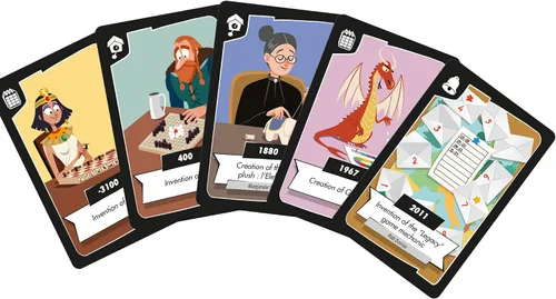 Miniatura 4 de Timeline Twist Pop Culture Edition - ¡Prueba tu conocimiento cronológico! Juego de preguntas cooperativas, divertido juego familiar para niños