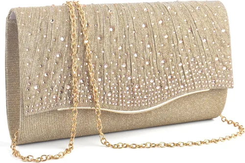 Miniatura 12 de TINDTOP - Bolsos de mano para mujer, formales para noche, de ante, con hombro, tipo sobre, para fiesta, bolsos cruzados, para boda, cóctel, bailes