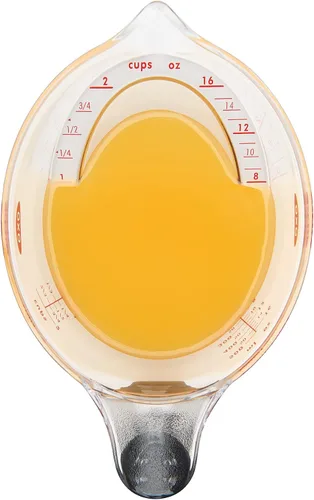 Miniatura 4 de OXO Good Grips - Taza medidora en ángulo de 2 tazas y raspador y picador de acero inoxidable OXO Good Grips