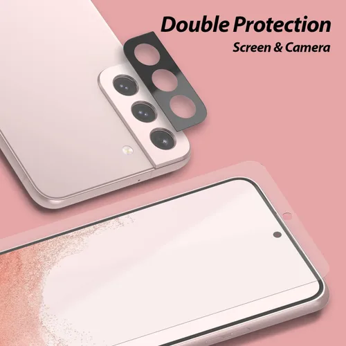 Miniatura 3 de Whitestone - Protector de pantalla de capa dura para Galaxy S22 Plus 8H, paquete de 2 protectores de cámara con 2 protectores de pantalla