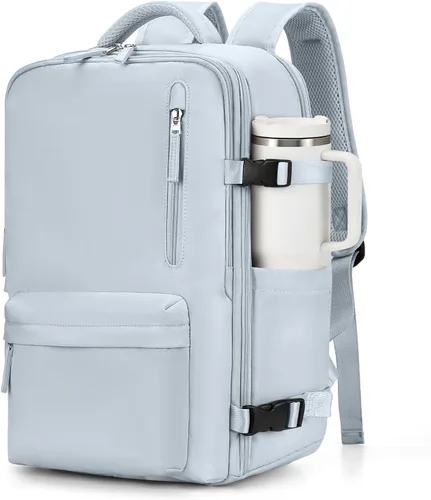 Miniatura 46 de VGCUB Mochila grande de viaje para trabajo, negocios, mochila para computadora portátil aprobada para vuelo, para mujeres y hombres, mochila