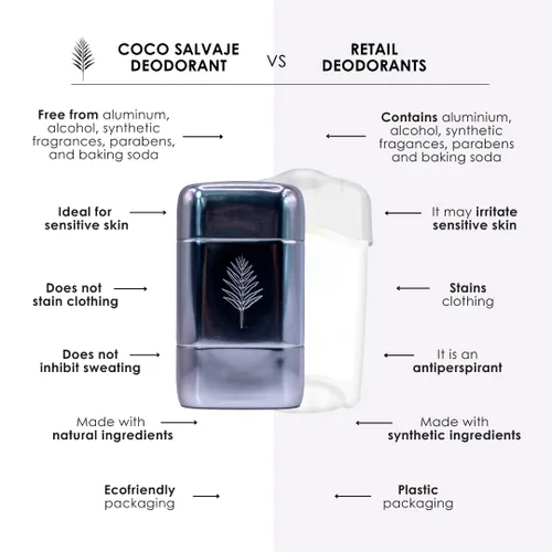 Miniatura 6 de Desodorante natural sin aluminio para mujeres y hombres con magnesio Vegano hipoalergénico Barra desodorante segura para el embarazo