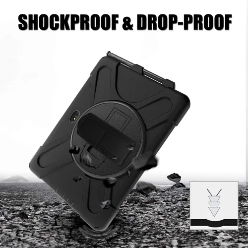 Miniatura 5 de Funda para Samsung Galaxy Tab Active Pro 10.1 T540 T545 T547, grado militar [probada en caídas de 15 pies] Funda protectora de cuerpo completo a