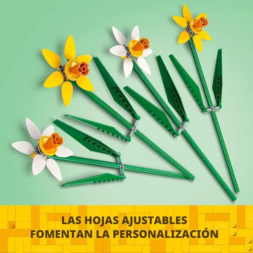 Miniatura 5 de LEGO Narcisos - Juguete de construcción para niños, niñas y niños, a partir de 8 años - Regalo de cumpleaños para niños - Narciso artificial